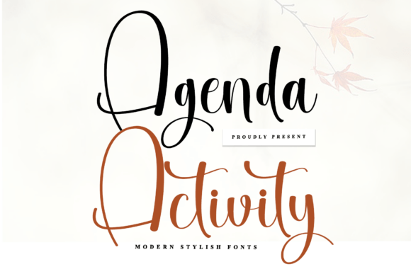 Agenda Activity: A Timeless Handwritten Font for Makers