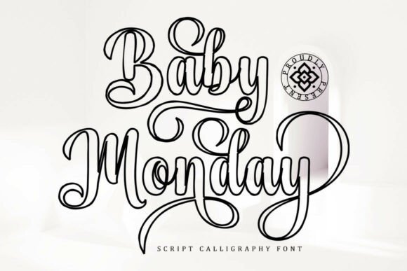 Baby Monday Outline: A Modern Script Font for Marketers