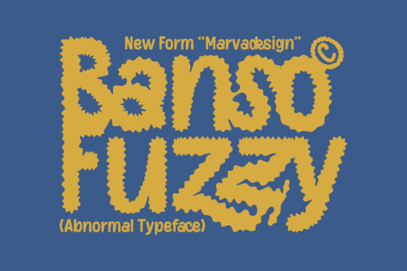 Banso Fuzzy: A Bold Display Font for Your Brand