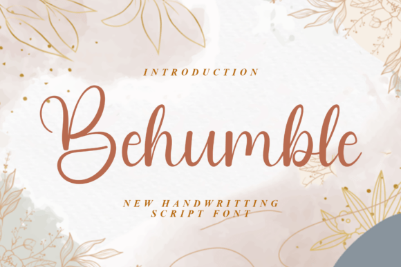 Behumble: A Festive Script Font for Web Design