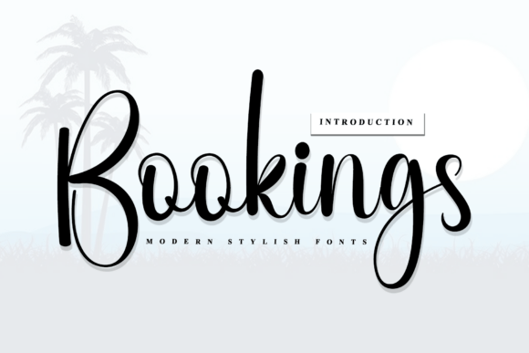 Bookings: A Rhythmic Script Font for Campaigns