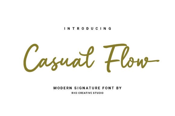 Casual Flow: A Modern Signature Font for Branding