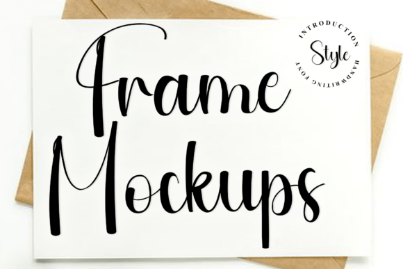 Frame Mockups: A Crisp Handwritten Font for Branding