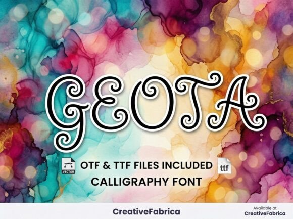 Geota: An Elegant Script Font for Brand Identity