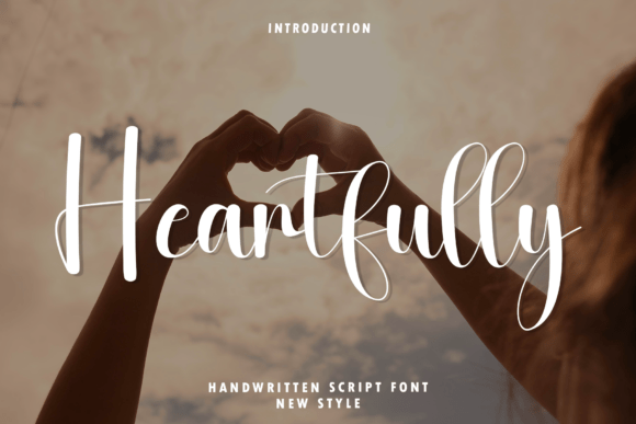 Heartfully: A Modern Script Typeface for Editorial Design