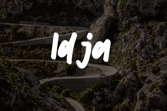 Idja: A Modern Script Font for Crafters