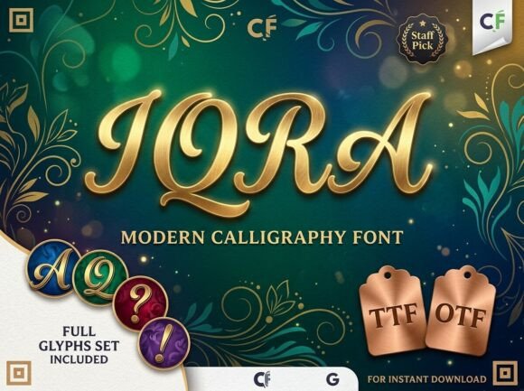 Iqra: A Modern Calligraphy Font for Web Design