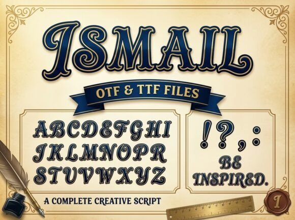 Ismail: A Timeless Script Font for Editorial Design