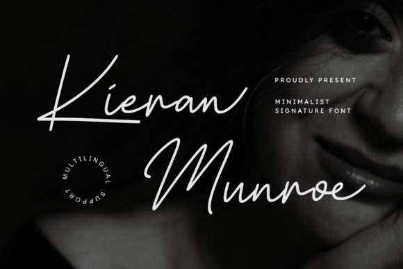 Kieran Munroe: A Minimalist Signature Font for Editorial Design