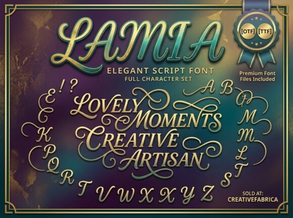 Lamia: A Premium Script Font for Brand Identity
