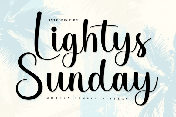 Lightys Sunday: A Timeless Handwritten Font for Branding