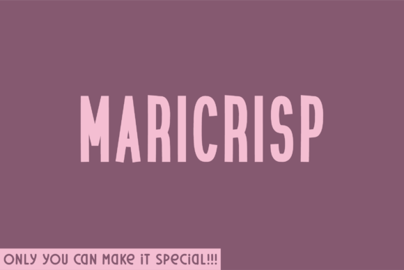 Maricrisp: The Handwritten Font for Authentic Branding