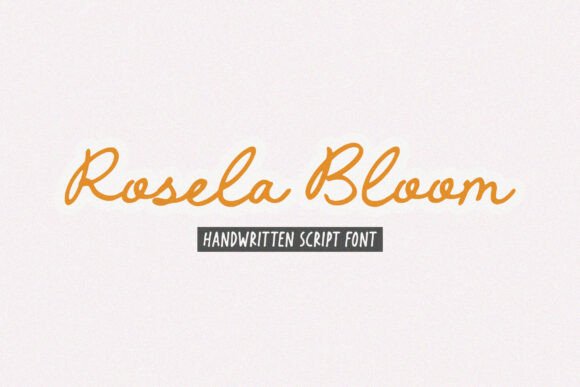 Rosela Bloom: An Elegant Script Font for Editorial Design