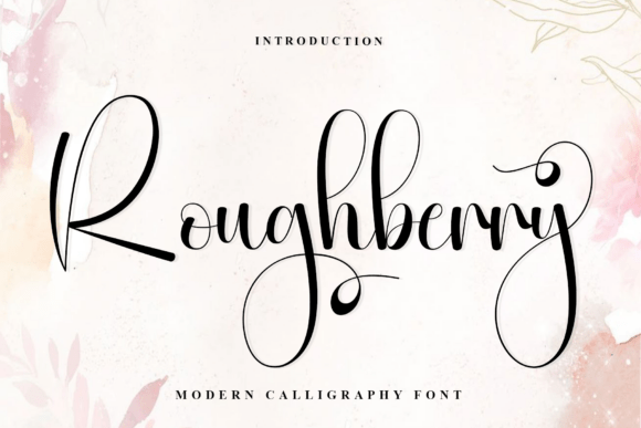 Roughberry: A Modern Script Font for Crafters