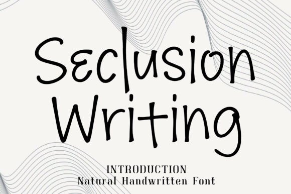 Seclusion Writing: A Handwritten Font for Crafters