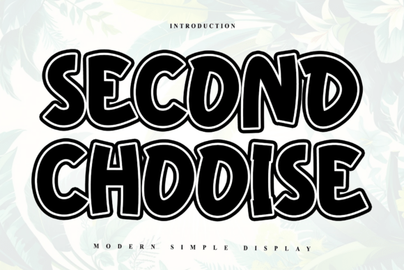 Second Chooise: A Rhythmic Script Font for Brand Identity