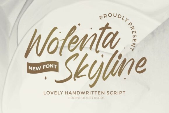 Wolenta Skyline: A Handwritten Script Font for Web Design